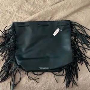 Victoria’s Secret - NWT! - Black fringed backpack